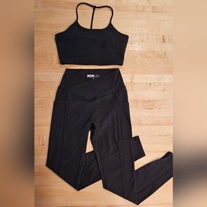 POPFLEX Bundle - Hourglass Leggings + Flexy Crop Top Bra